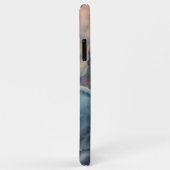 Coques Case-Mate iPhone Aquarelle marine Abstraite, rose et menthe Nom de  (Dos/Droite)