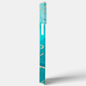 Coques Case-Mate iPhone Aquarelle Mer Abstraite Tropical Turquoise (Verso / Droite)