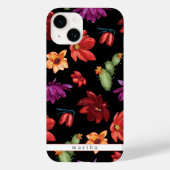 Coques Case-Mate iPhone Aquarelle mexicaine Fleur noire (Verso)