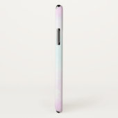Coques Case-Mate iPhone Aquarelle moderne Abstraite Pastel bleu & violet (Dos/Droite)
