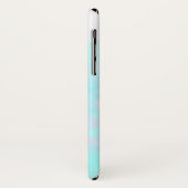 Coques Case-Mate iPhone Aquarelle moderne Abstraite Pastel bleu & violet (Dos/Gauche)