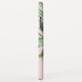 Coques Case-Mate iPhone Aquarelle moderne Fleurs roses Monogrammes (Dos/Droite)