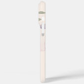 Coques Case-Mate iPhone Aquarelle moderne Floral élégant Bow Script rose (Verso / Gauche)