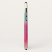 Coques Case-Mate iPhone Aquarelle moderne Green & Red Space Nebula (Dos/Gauche)