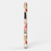 Coques Case-Mate iPhone Aquarelle moderne rose vert Trigramme (Dos/Droite)