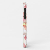 Coques Case-Mate iPhone Aquarelle moderne rose vert Trigramme (Dos/Gauche)