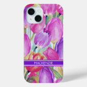 Coques Case-Mate iPhone Aquarelle Monogramme (Verso)