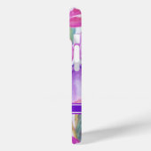 Coques Case-Mate iPhone Aquarelle Monogramme (Verso / Gauche)