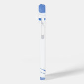 Coques Case-Mate iPhone Aquarelle Monogramme Agare bleu Abstrait (Verso / Gauche)