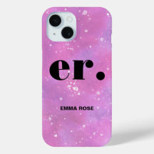 Aquarelle Monogramme imaginaire élégant moderne mi