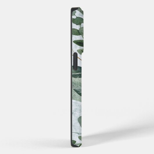 Coques Case-Mate iPhone Aquarelle monogramme Sage rustique Vert (Verso / Droite)