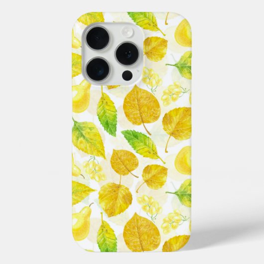 Coques Case-Mate iPhone Aquarelle motif d'automne (Verso)