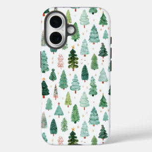Coques iPhone 16 Aquarelle Motif De Noël