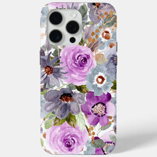 Coques Case-Mate iPhone Aquarelle Motif Floral (Verso)
