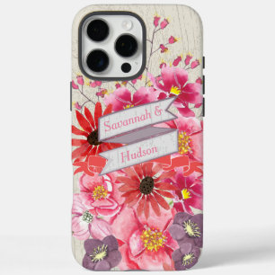 Coques iPhone 16 Pro Max Aquarelle Motif Floral iPhone 6