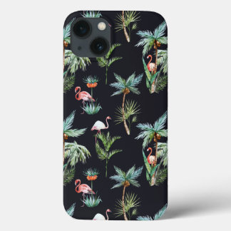 iPhone 13 Coque Aquarelle Motif Palm