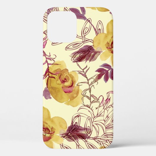 Coques Case-Mate iPhone Aquarelle Motif transparent avec élément profilé (Verso)