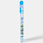 Coques Case-Mate iPhone Aquarelle Nature Hiver Neige Peinture (Verso / Gauche)