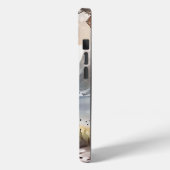 Coques Case-Mate iPhone Aquarelle Noir et Blanc Fluffin Chat dans la natur (Verso / Gauche)