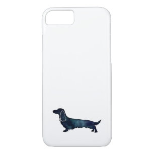 Case-Mate iPhone Case Aquarelle noire longue hailée Dachshund