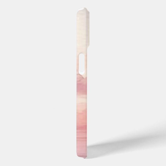 Coques Case-Mate iPhone Aquarelle Nudscape Ciel rose Nom (Verso / Droite)
