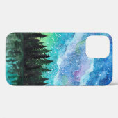 Coques Case-Mate iPhone Aquarelle nuit paysage Voie Lactée (Verso (horizontal))