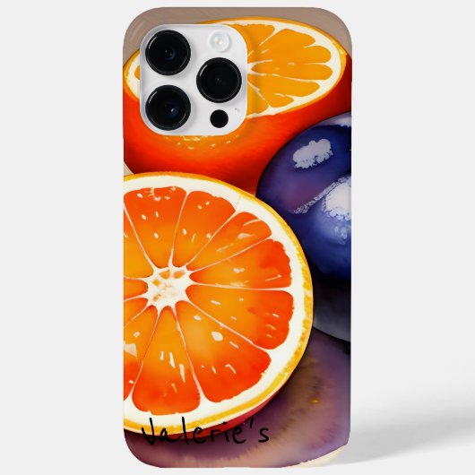 Coques Case-Mate iPhone Aquarelle orange (Verso)