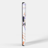 Coques Case-Mate iPhone Aquarelle orange violet abstrait ajouter le nom te (Verso / Droite)