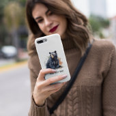 Coques Case-Mate iPhone Aquarelle Ours Noir Bois Art, coutume