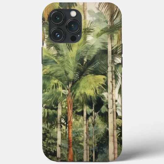 Coques Case-Mate iPhone Aquarelle, Palmier Arbre Jungle (Verso)