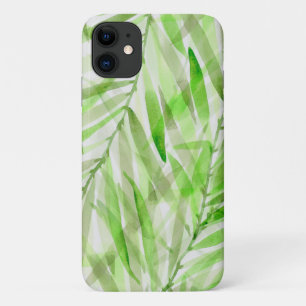 Case-Mate iPhone Case Aquarelle Palms Hawaiian Tropical en Lime Green