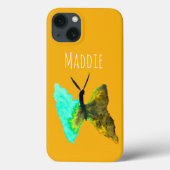 Coques Case-Mate iPhone Aquarelle papillon aqua joli (Verso)