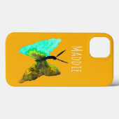 Coques Case-Mate iPhone Aquarelle papillon aqua joli (Verso (horizontal))