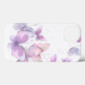 Coques Case-Mate iPhone Aquarelle Papillons Pastel (Verso (horizontal))