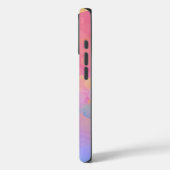 Coques Case-Mate iPhone Aquarelle Pastel Abstrait & Monogram (Verso / Gauche)