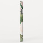 Coques Case-Mate iPhone Aquarelle Pastel Pink moderne Fleurs & Nom (Dos/Droite)