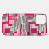 Coques Case-Mate iPhone Aquarelle patchwork numérique : motif transparent (Verso (horizontal))