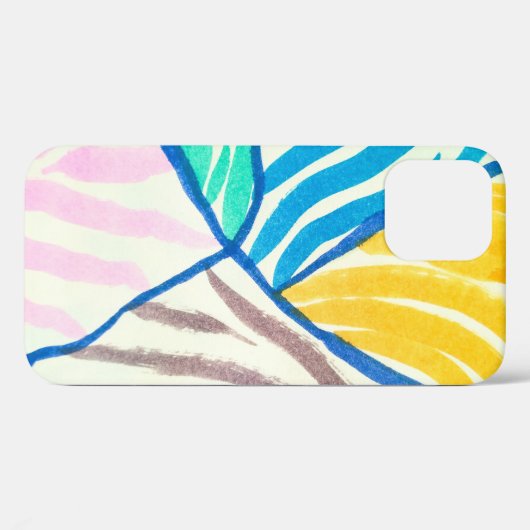 Coques Case-Mate iPhone Aquarelle patchwork : style de peinture sale. (Verso (horizontal))