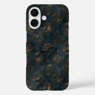 Coques iPhone 16 Aquarelle Patina Patina Damask Patte