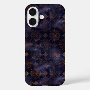 Coques iPhone 16 Aquarelle Patina Patina Damask Patte