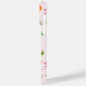 Coques Case-Mate iPhone Aquarelle Peaches et Fleurs (Verso / Gauche)