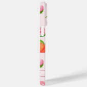 Coques Case-Mate iPhone Aquarelle Peaches et Fleurs (Verso / Droite)