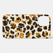 Coques Case-Mate iPhone Aquarelle peau léopard, dégradé cravate-teint. (Verso (horizontal))