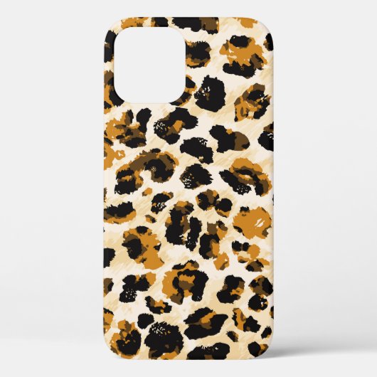 Coques Case-Mate iPhone Aquarelle peau léopard, dégradé cravate-teint. (Verso)