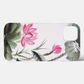 Coques Case-Mate iPhone Aquarelle Peinture De Fleur De Lotus (Verso (horizontal))