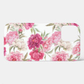 Coques Case-Mate iPhone Aquarelle Peoné rose : Élégance florale (Verso (horizontal))