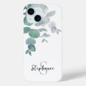 Coques Case-Mate iPhone Aquarelle personnalisée Eucalyptus (Verso)