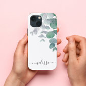Coques Case-Mate iPhone Aquarelle personnalisée Eucalyptus