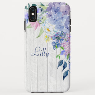 Case-Mate iPhone Case Aquarelle personnalisée Russe Hydrangées violettes