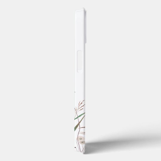 Coques Case-Mate iPhone Aquarelle Pink Poppy Meadow Nom personnalisé (Verso / Droite)